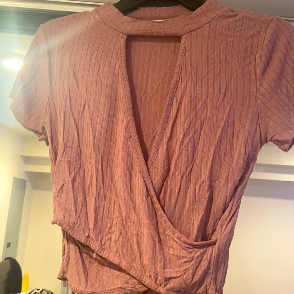 Open belly blouse